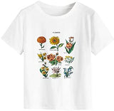 Women's Summer Tropical Graphic T Shirt for Beach Casual Letter Print Tee Short Sleeve Round Neck Top