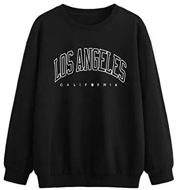 Women's Letter Print Graphic Drop Shoulder Long Sleeve Pullover Sweatshirt