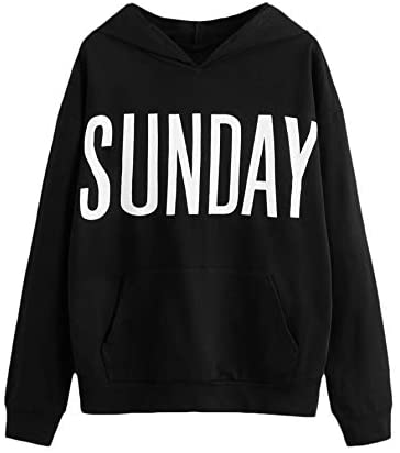 Women's Casual Long Sleeve Hoodies Star Embroidery Drawstring Kangaroo Pocket Sweatshirt