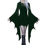 Women’s Halloween Suit Masquerade Evil Party Dress Set Summer Dresses Casual Long