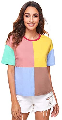 Stripe Crewneck Short Sleeve Tee