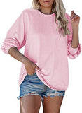 Women's Casual Long Sleeve Tie Dye Printed Sweatshirt Loose Pullover Tops