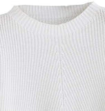 Women's Drop Shoulder Lantern Long Sleeve Round Neck Pullover Sweater Tops