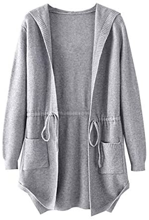 Women Long Sleeve Zipper Lapel Collar Sweater Zip Up Knit Jacket Oversized  Open Front Cardigan Pullover Sweaters(Ac White,Small) at  Women's  Clothing store