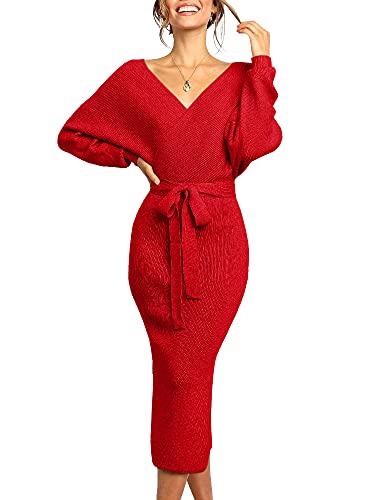 Heart Valentine Sweater Dress for Women Gift Long Sleeve Jumper Maxi D –  Divahotcouture