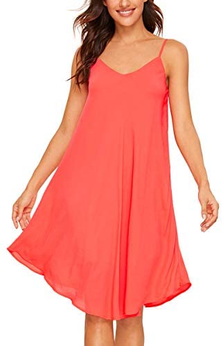Women's Summer Spaghetti Strap Sundress Sleeveless Beach Slip Dress