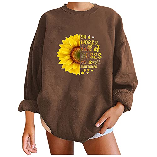 Hoodie for Women Pullover Sweatshirt Women's Loose Sweatshirt Top Printed Sleeve Oversized Aesthetic Clothes