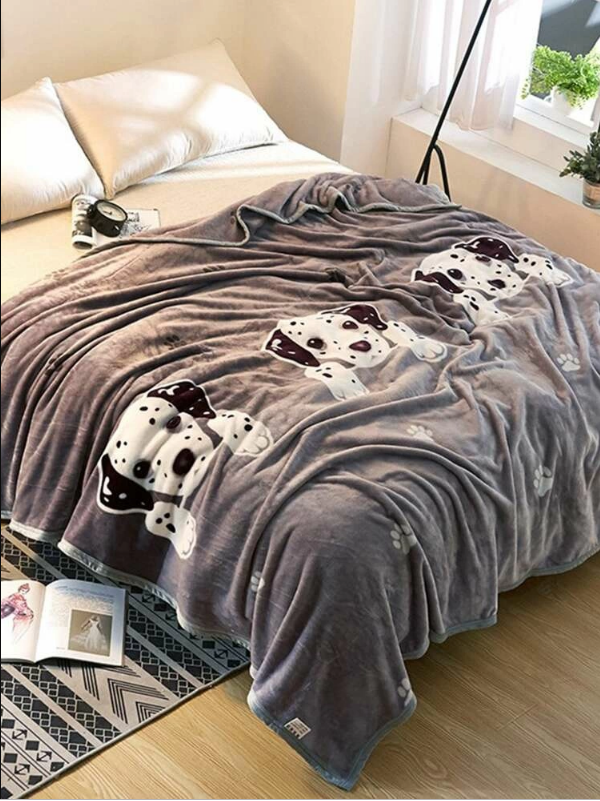 Dog Print Blanket 1PC