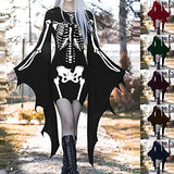 Women’s Halloween Suit Masquerade Evil Party Dress Set Summer Dresses Casual Long