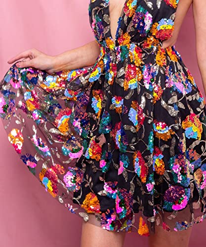 Sexy Women Girls Sequin Dresses Backless Spaghetti Mini Dress Sparkly Rave Birth