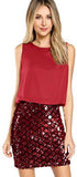 Women's Sexy Layered Look Fashion Club Wear Party Sparkle Sequin Tank Dress