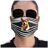 Facemask Funny Dogs Prints Breathable Washable Facemasks Filter for Women Men