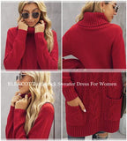 Womens Cute Asymmetric Neck Long Sleeve Solid Slim Fit Bodycon Knit Sweater Dress Jumper Apricot Large