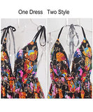 Sexy Women Girls Sequin Dresses Backless Spaghetti Mini Dress Sparkly Rave Birthday Party Cocktail Clubwear （Black A, Small