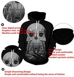 NEWCOSPLAY Unisex Realistic 3D Digital Print Pullover Hoodie Hooded Sweatshirt Astronaut