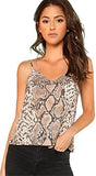 Women's Animal Snake Skin Graphic Print Cami Top