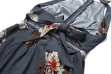 Women's 2023 Halter Neck Floral Print Backless Split Beach Party Maxi Dress