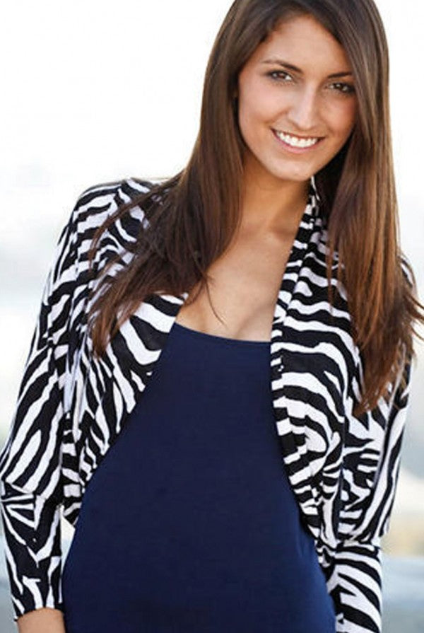 Zebra Dolman Cardigan
