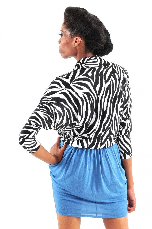 Zebra Dolman Cardigan
