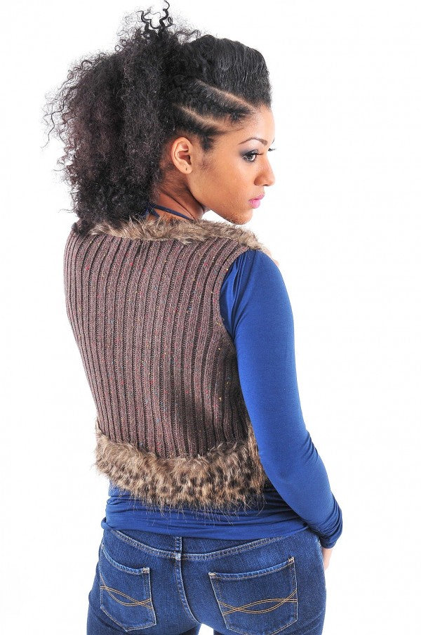 Leopard Fur Vest