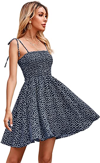 chinese dress ladies Lift You Up Polka Dot A-Line Mini Dress | Drop Waist