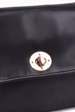 Black White Flap-Top Crossbody Bag(High Quality)